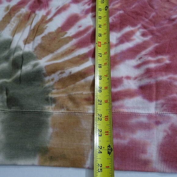 No Comment Pink Tie Dye Crew Neck Long Sleeve Sweatshirt Women Size XL - Picture 11 of 12
